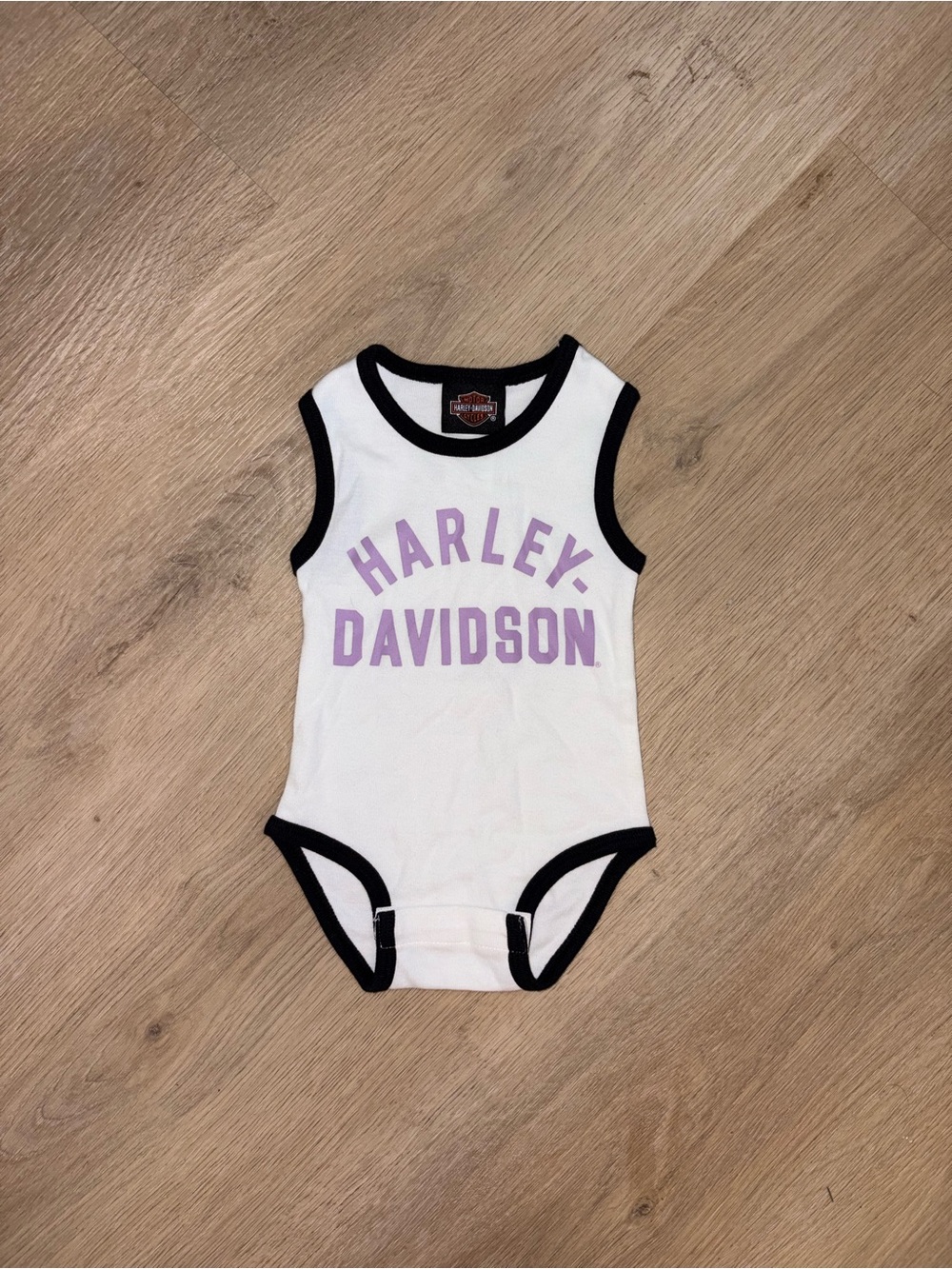 Harley-Davidson Bodysuit with Lavender Logo